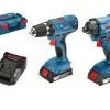 Bosch 06019G5101 18V Li-Ion Accu Boor-/schroefmachine (GSR 18V-21) & Slagschroevendraaier (GDR 18V-160) Combiset (2x 2,0Ah Accu) In L-boxx