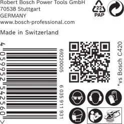 Bosch 2608900918 EXPERT Schuurvel C470 Best For Wood And Paint - 150mm - K60 - 6 Gaten (50st) -Bosch Winkel 07acb078ca4a88771a462bf516d16e95