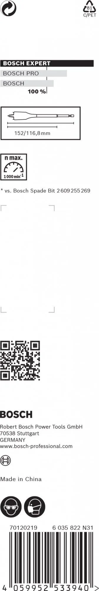 Bosch 2608900320 EXPERT Speedboor Self Cut Speed - Zeskantschacht - 22x152mm 3 Bosch 2608900320 EXPERT Speedboor Self Cut Speed - Zeskantschacht - 22x152mm - Image 3