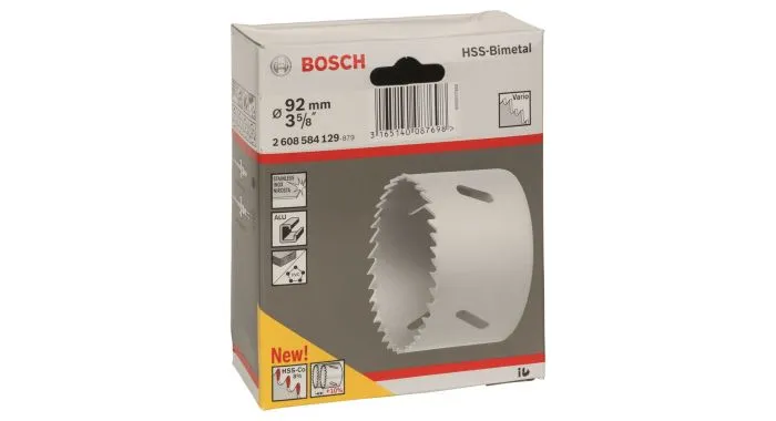 Bosch 2608584129 Gatzaag - HSS BiMetaal - 92 Mm 1 Bosch 2608584129 Gatzaag - HSS BiMetaal - 92 Mm