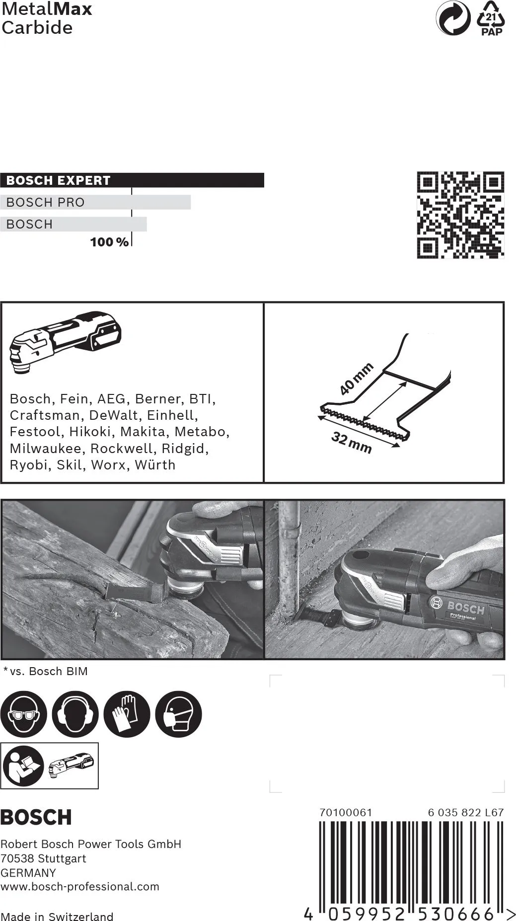 Bosch 2608900014 EXPERT Starlock CoatedCarbide Invalzaagblad AIZ 32 AIT Carbide, Metal 32 X 40 Mm 1 3 Bosch 2608900014 EXPERT Starlock CoatedCarbide Invalzaagblad AIZ 32 AIT Carbide, Metal 32 X 40 Mm 1 - Image 3