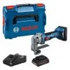 Bosch GSC 18V-16 E 18V Li-ion Accu Plaatschaar Set (2x 4.0Ah) In L-Boxx - 156 Mm - 0601926301