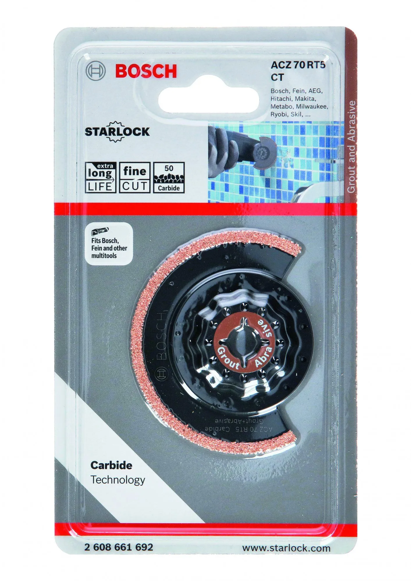 Bosch 2608661692 / ACZ 70 RT5 Carbide-RIFF Segmentzaagblad Met Smalle Zaagsnede- 70 Mm - Carbide 2 Bosch 2608661692 / ACZ 70 RT5 Carbide-RIFF Segmentzaagblad Met Smalle Zaagsnede- 70 Mm - Carbide - Image 2