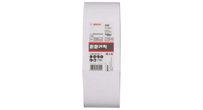 Bosch 2608606085 Schuurband X440 - K220 - 75 X 533mm (10st) 1 Bosch 2608606085 Schuurband X440 - K220 - 75 X 533mm (10st)