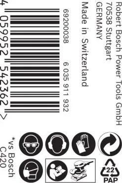 Bosch 2608900898 EXPERT Schuurrol C470 Best For Wood And Paint - 115mm X 5m - K80 -Bosch Winkel 2014b96e7ec9103d86b930dc49c03788