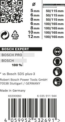 Bosch 2608900195 EXPERT 7-delige Set SDS Plus-7X 5/6/8x115, 6/8/10/12x165mm In ProBox 16 Bosch 2608900195 EXPERT 7-delige Set SDS Plus-7X 5/6/8x115, 6/8/10/12x165mm In ProBox -Bosch Winkel 237e6f2775f28dc7bde2db8560060953