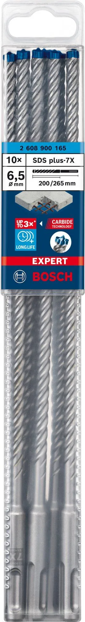 Bosch 2608900165 EXPERT SDS Plus-7X Hamerboor - 6,5 X 200 X 265 Mm (10st) 2 Bosch 2608900165 EXPERT SDS Plus-7X Hamerboor - 6,5 X 200 X 265 Mm (10st) - Image 2