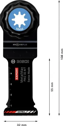 Bosch 2608900019 EXPERT StarlockPlus CoatedCarbide Invalzaagblad PAIZ 32 AIT Carbide - Metal - 32x50mm -Bosch Winkel 2627ff9a5d38314144aa295cbff6e56c