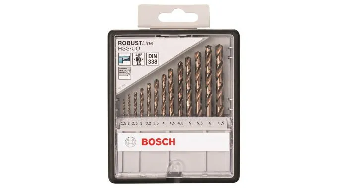 Bosch 2607019926 13-delige HSS-Co Metaalborenset Robust Line - 1,5-6,5mm 1 Bosch 2607019926 13-delige HSS-Co Metaalborenset Robust Line - 1,5-6,5mm