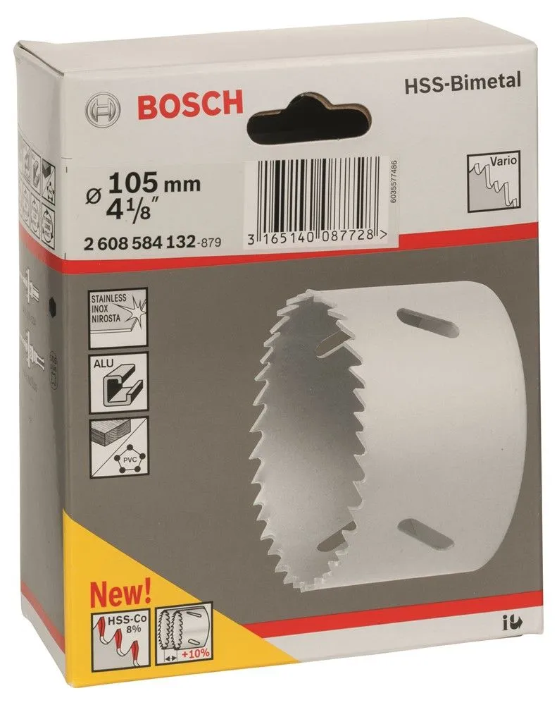 Bosch 2608584132 Gatzaag - HSS BiMetaal - 105 Mm 1 Bosch 2608584132 Gatzaag - HSS BiMetaal - 105 Mm
