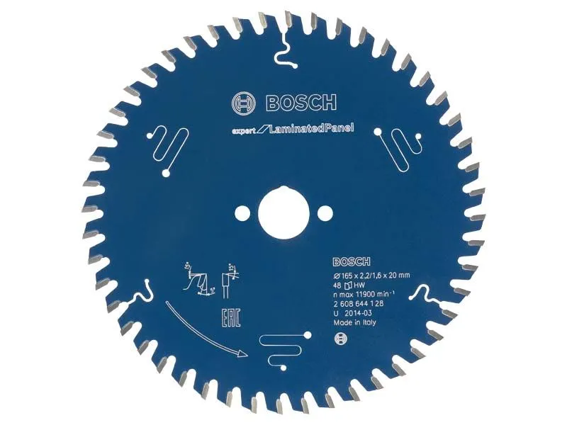 Bosch 2608644128 Expert Cirkelzaagblad - 165 X 20 X 48T - Gemelamineerde Plaat - Carbide 1 Bosch 2608644128 Expert Cirkelzaagblad - 165 X 20 X 48T - Gemelamineerde Plaat - Carbide