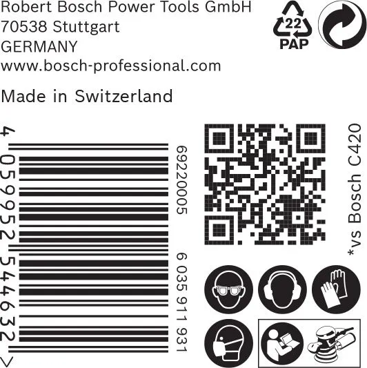 Bosch 2608901125 EXPERT Schuurvel C470 Best For Wood And Paint, Diameter 125 Mm, Korrel 60, Multiperforatie, 50x 3 Bosch 2608901125 EXPERT Schuurvel C470 Best For Wood And Paint, Diameter 125 Mm, Korrel 60, Multiperforatie, 50x - Image 3