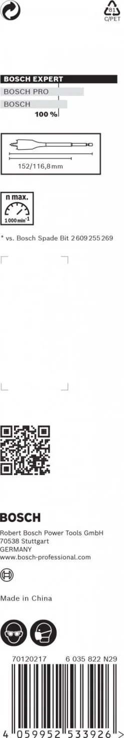 Bosch 2608900318 EXPERT Speedboor Self Cut Speed, Zeskantschacht 19 X 152 Mm 16 Bosch 2608900318 EXPERT Speedboor Self Cut Speed, Zeskantschacht 19 X 152 Mm -Bosch Winkel 44137f7588583dc134f37942145a6ab2
