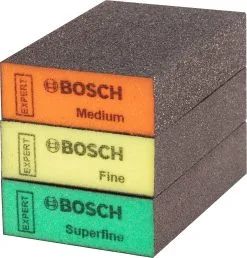 Bosch 2608901175 EXPERT 3-delige Schuursponzenset S471, Best For Flats & Edges, 69 X 97 X 26 Mm