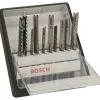 Bosch 2607010542 10 Delige Robust Line Decoupeerzaagblad Set - Hout / Metaal