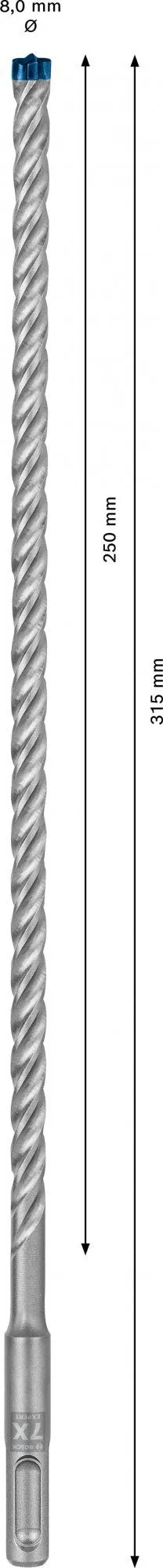 Bosch 2608900091 EXPERT Hamerboor SDS Plus-7X - 8x250x315mm 3 Bosch 2608900091 EXPERT Hamerboor SDS Plus-7X - 8x250x315mm - Image 3