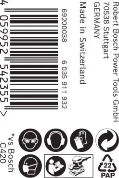 Bosch 2608900897 EXPERT Schuurrol C470 Best For Wood And Paint, 115 Mm X 5 M, Korrel 60 -Bosch Winkel 57e45f520b1481c4da35f9f22717573c