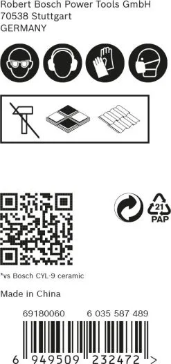 Bosch 2608900595 EXPERT 3-delige Tegelborenset HEX-9 - 5/6/8mm -Bosch Winkel 59aaee9678fbd456576336dec8d224ff