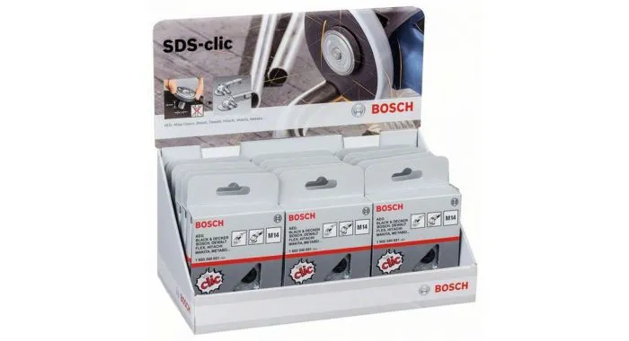 Bosch 2607019033 Display SDS-Clic Snelspanmoer Voor M14 Haakse Slijper (15 Stuks) 1 Bosch 2607019033 Display SDS-Clic Snelspanmoer Voor M14 Haakse Slijper (15 Stuks)