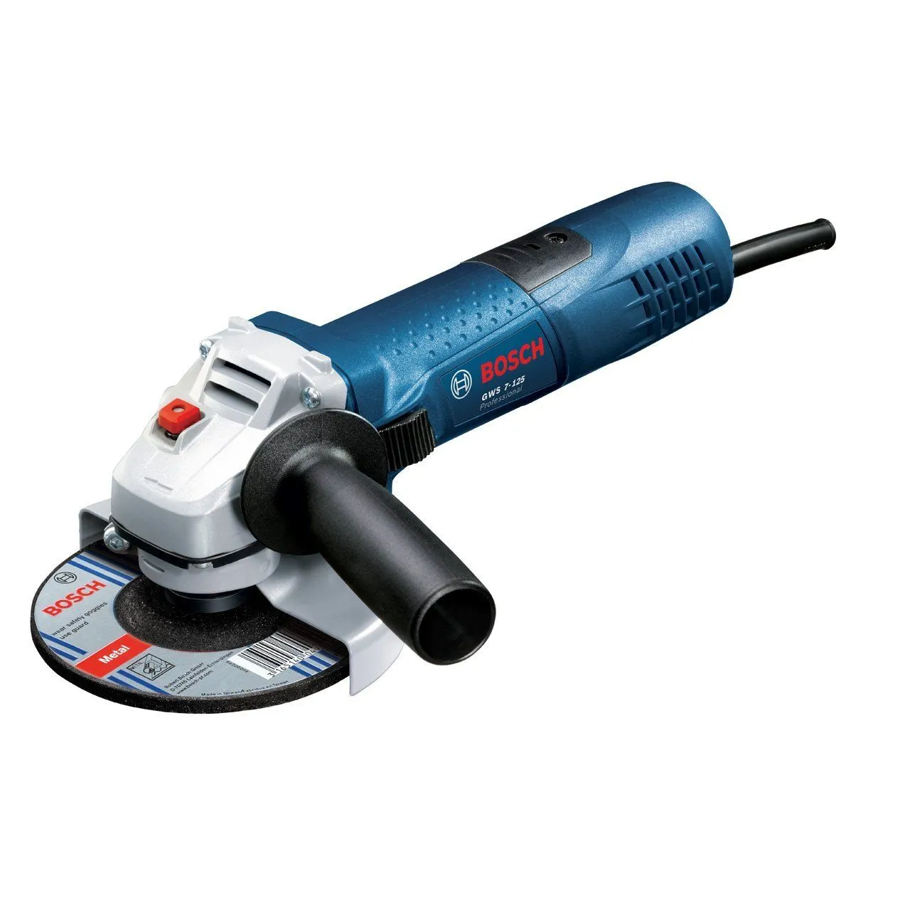 Bosch GWS 7-125 Haakse Slijper Incl. Doorslijpschijvenset - 720W - 125mm 2 Bosch GWS 7-125 Haakse Slijper Incl. Doorslijpschijvenset - 720W - 125mm - Image 2