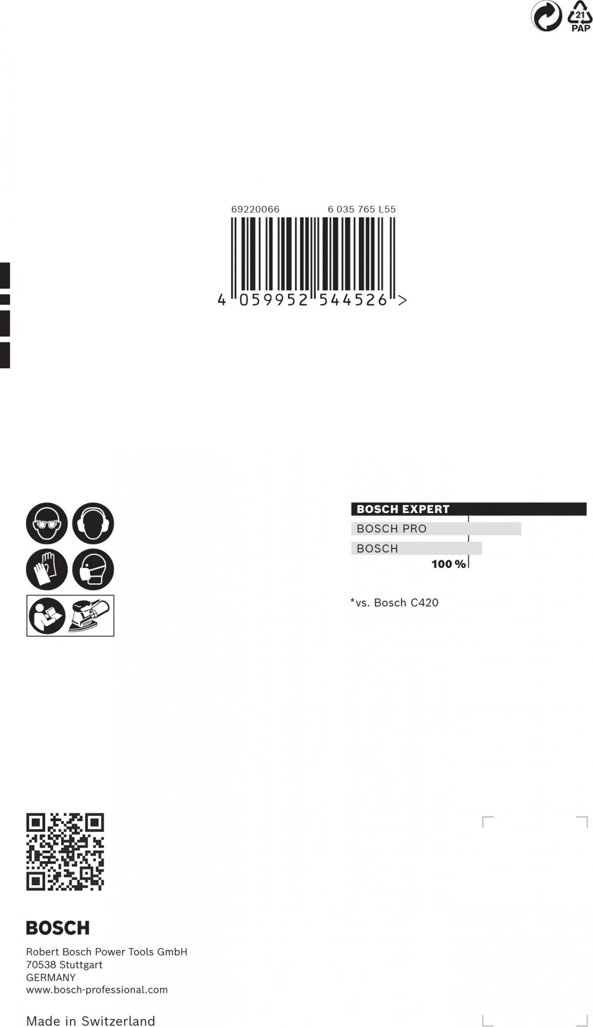 Bosch 2608901114 EXPERT Schuurvel C470 Best For Wood And Paint - 100x150mm - K40 - 7 Gaten (10st) 3 Bosch 2608901114 EXPERT Schuurvel C470 Best For Wood And Paint - 100x150mm - K40 - 7 Gaten (10st) - Image 3