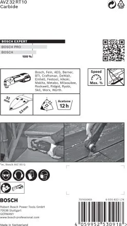 Bosch 2608900039 EXPERT Starlock Carbide Schuurvinger Multimaterial AVZ32RT10 -Bosch Winkel 63299a30b37eb74b2077f86ceedda6f5