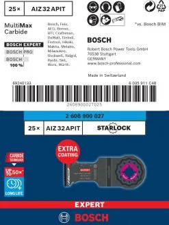Bosch 2608900027 EXPERT Starlock CoatedCarbide Invalzaagblad AIZ 32 APIT Carbide, Multimaterial, Curved-Tec 32 X 40 Mm -Bosch Winkel 671d0f001375669a93e2fb5e7dce347a
