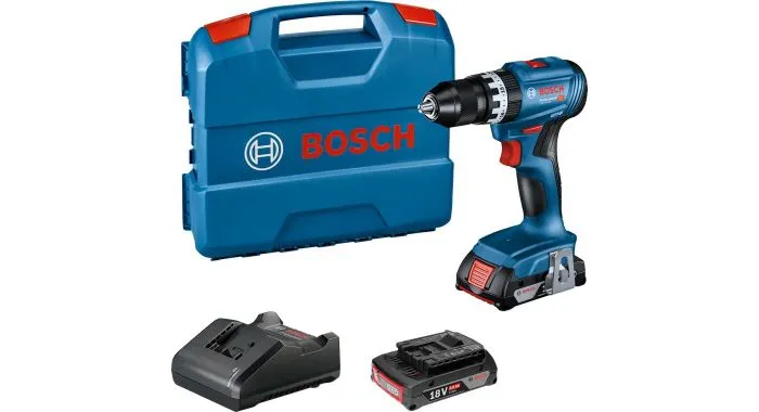 Bosch GSB 18V-45 18V Li-ion Accu Schroefklopboor Set (2x 2.0Ah) In L-Case - 45 Nm 1 Bosch GSB 18V-45 18V Li-ion Accu Schroefklopboor Set (2x 2.0Ah) In L-Case - 45 Nm