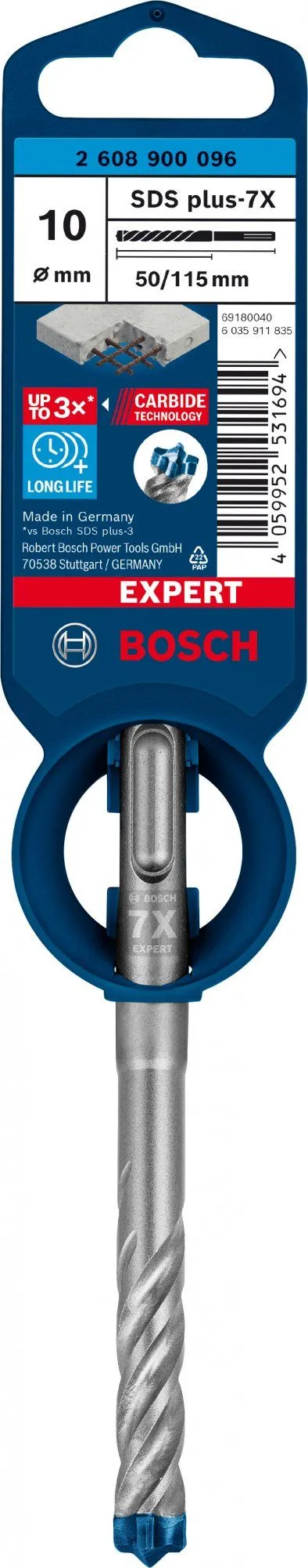 Bosch 2608900096 EXPERT Hamerboor SDS Plus-7X 10x50x115mm 2 Bosch 2608900096 EXPERT Hamerboor SDS Plus-7X 10x50x115mm - Image 2