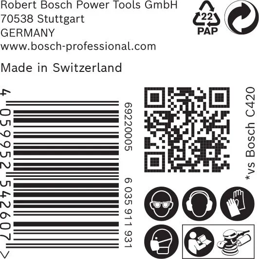 Bosch 2608900922 EXPERT Schuurvel C470 Best For Wood And Paint - 150mm - K180 - 6 Gaten (50st) 3 Bosch 2608900922 EXPERT Schuurvel C470 Best For Wood And Paint - 150mm - K180 - 6 Gaten (50st) - Image 3