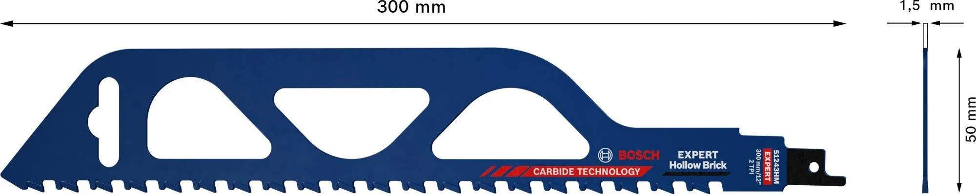 Bosch 2608900417 EXPERT Reciprozaagblad S1243HM Hollow Brick 4 Bosch 2608900417 EXPERT Reciprozaagblad S1243HM Hollow Brick - Image 4