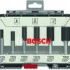 Bosch 2607017467 6-delige Frezenset In Cassette - Rechte Schacht - 1/4"