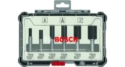 Bosch 2607017467 6-delige Frezenset In Cassette - Rechte Schacht - 1/4"