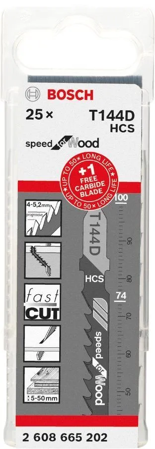 Bosch 2608665202 25-delige Decoupeerzaagbladen Set + 1 Expert Hardwood Decoupeerzaagblad 2 Bosch 2608665202 25-delige Decoupeerzaagbladen Set + 1 Expert Hardwood Decoupeerzaagblad - Image 2