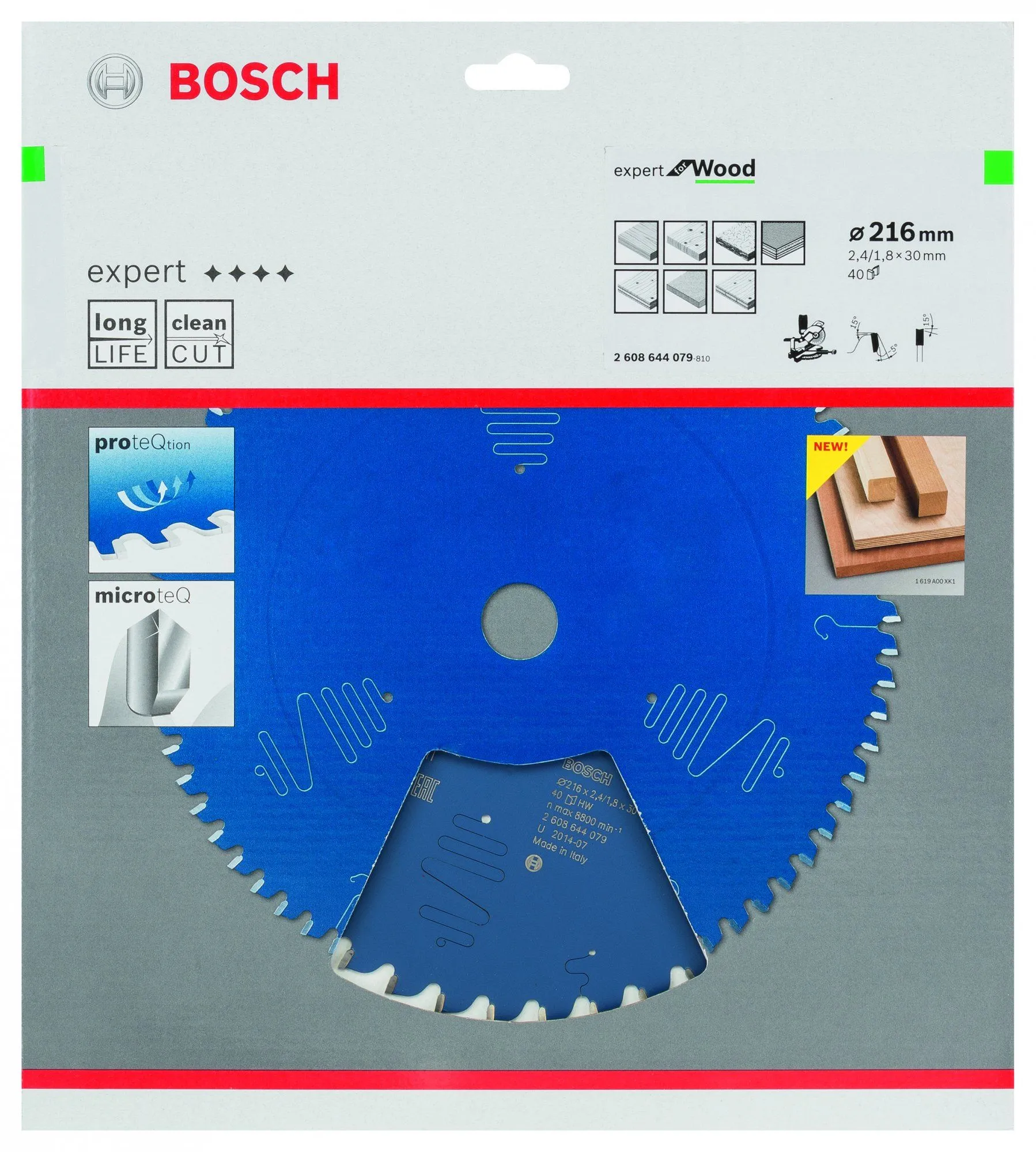 Bosch 2608644079 Expert Cirkelzaagblad - 216 X 30 X 40T - Hout - Carbide 2 Bosch 2608644079 Expert Cirkelzaagblad - 216 X 30 X 40T - Hout - Carbide - Image 2