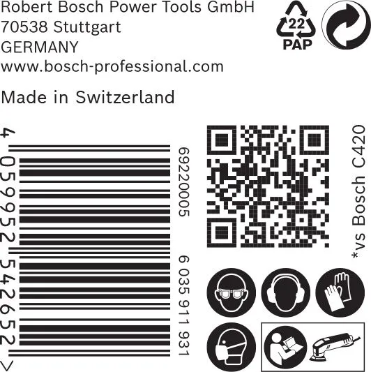 Bosch 2608900927 EXPERT Schuurvel C470 Best For Wood And Paint, 93 Mm, Korrel 60, Voor Multi-Cutter, 6 Gaten, 50x 3 Bosch 2608900927 EXPERT Schuurvel C470 Best For Wood And Paint, 93 Mm, Korrel 60, Voor Multi-Cutter, 6 Gaten, 50x - Image 3
