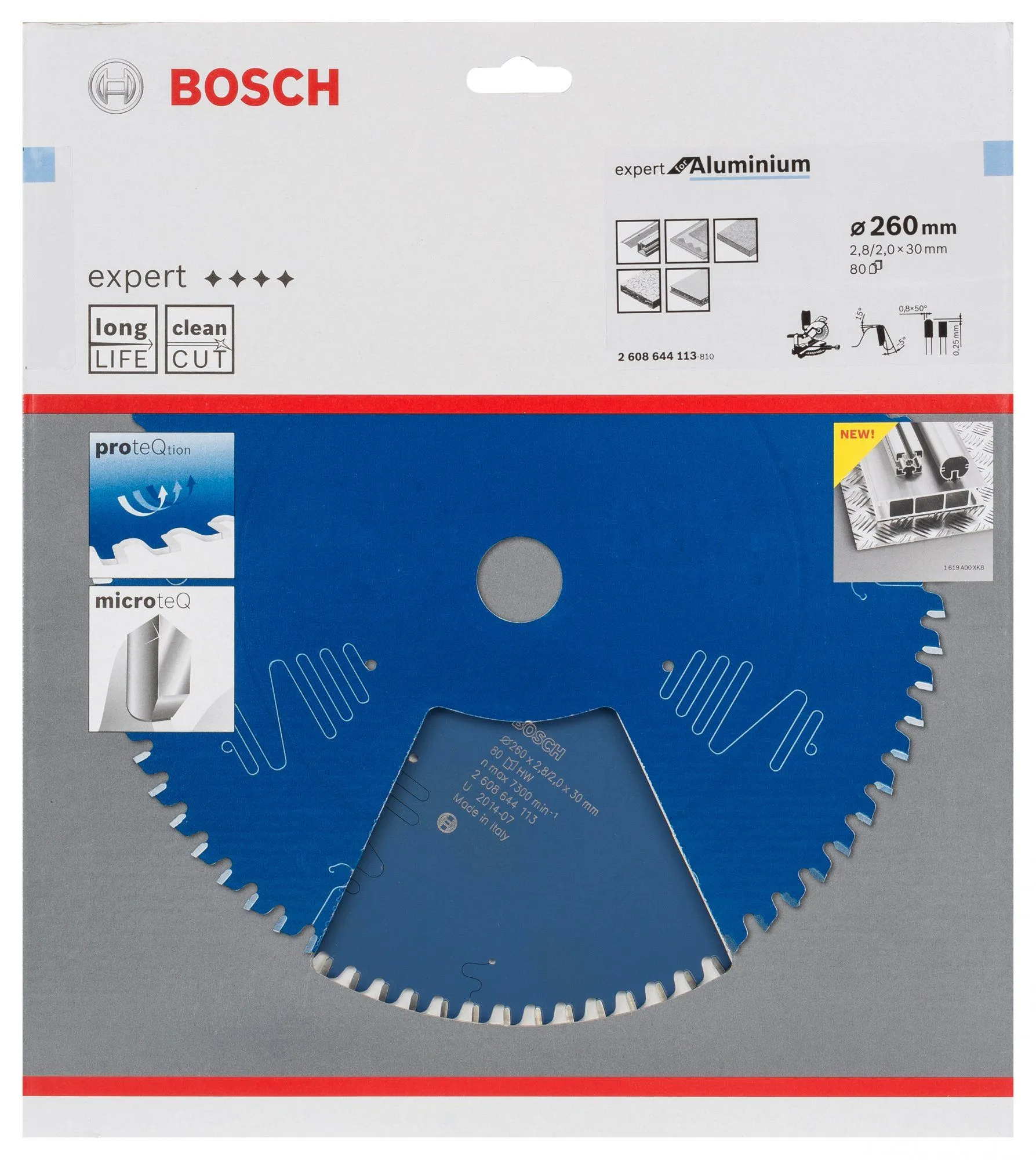 Bosch 2608644113 Expert Cirkelzaagblad - 260 X 30 X 80T - Aluminium - Carbide 2 Bosch 2608644113 Expert Cirkelzaagblad - 260 X 30 X 80T - Aluminium - Carbide - Image 2