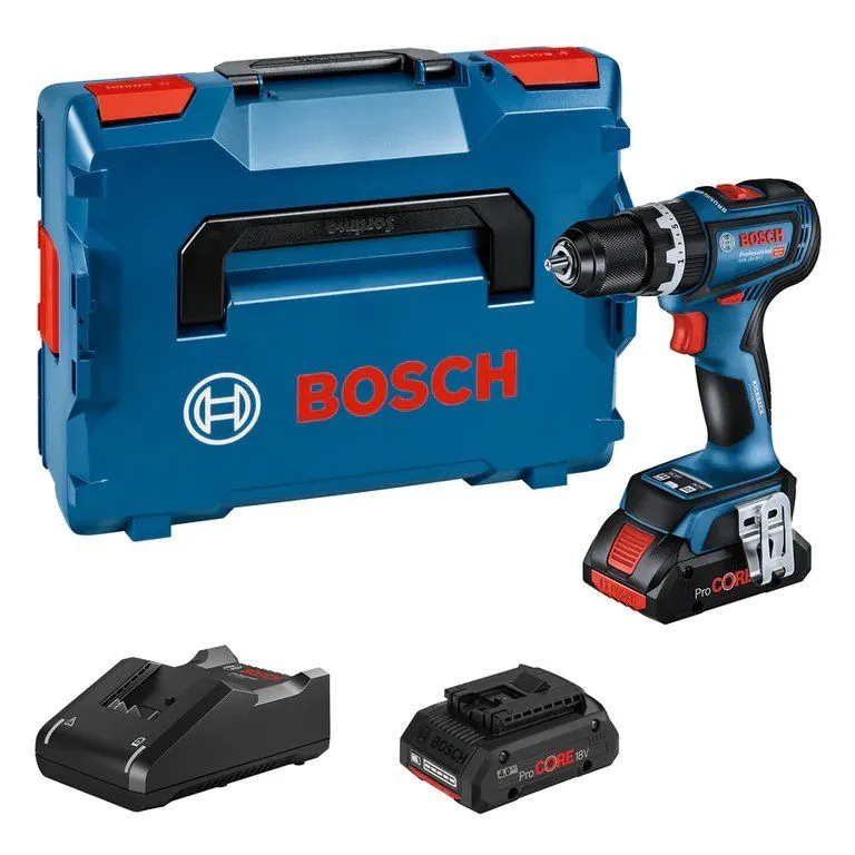 Bosch GSB 18V-90 C 18V Li-ion Accu Schroefklopboor Set (2x 4.0Ah) In L-Boxx - 64 Nm 1 Bosch GSB 18V-90 C 18V Li-ion Accu Schroefklopboor Set (2x 4.0Ah) In L-Boxx - 64 Nm