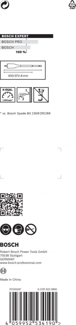 Bosch 2608900345 EXPERT Speedboor Self Cut Speed, Zeskantschacht 18 X 400 Mm -Bosch Winkel 90763a7daea5bca9bb40c15ce88f6527