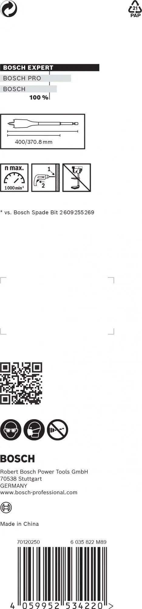 Bosch 2608900348 EXPERT Speedboor Self Cut Speed - Zeskantschacht - 22x400mm 3 Bosch 2608900348 EXPERT Speedboor Self Cut Speed - Zeskantschacht - 22x400mm - Image 3