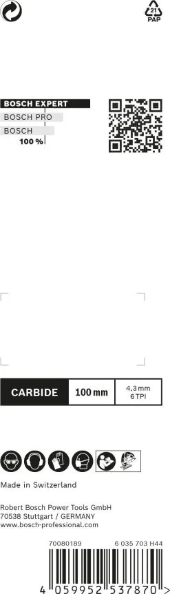 Bosch 2608900563 EXPERT Decoupeerzaagblad T141HM Fiber Plaster - 100x4,3mm (3st) 16 Bosch 2608900563 EXPERT Decoupeerzaagblad T141HM Fiber Plaster - 100x4,3mm (3st) -Bosch Winkel 970cb658130c8addd018c56eb8764c1d
