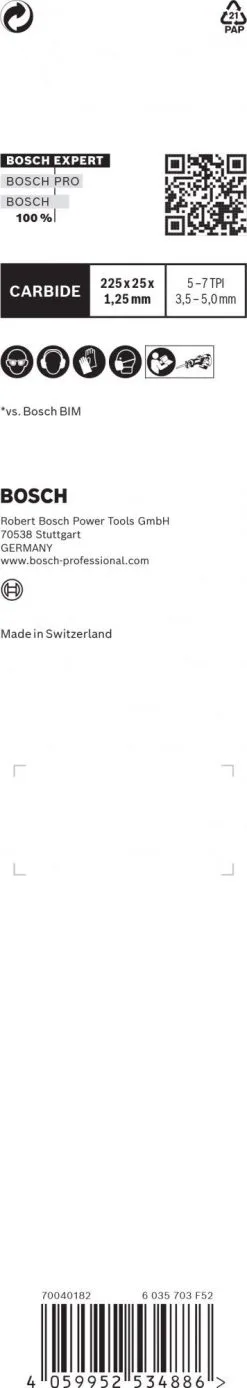 Bosch 2608900398 EXPERT Reciprozaagblad S1167XHM Wood With Metal Demolition -Bosch Winkel 98387d416324df9c50fd0a50ae9f857c