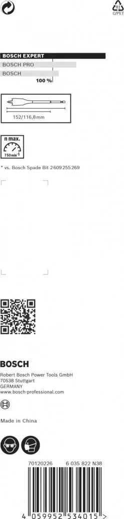 Bosch 2608900327 EXPERT Speedboor Self Cut Speed - Zeskantschacht - 35x152mm 16 Bosch 2608900327 EXPERT Speedboor Self Cut Speed - Zeskantschacht - 35x152mm -Bosch Winkel 990d9ce25b9ebaeccbce5a2a7f0dd3ee
