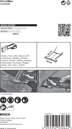 Bosch 2608900012 EXPERT Starlock CoatedCarbide Invalzaagblad AIZ 20 AIT Carbide, Metal 20 X 40 Mm 1 16 Bosch 2608900012 EXPERT Starlock CoatedCarbide Invalzaagblad AIZ 20 AIT Carbide, Metal 20 X 40 Mm 1 -Bosch Winkel 997060c50f0b748cb52bc9077d6562a7