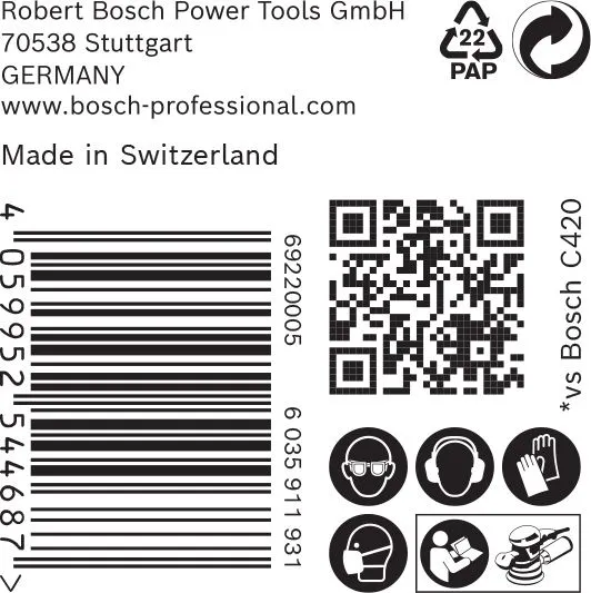 Bosch 2608901130 EXPERT Schuurvel C470 Best For Wood And Paint, Diameter 125 Mm, Korrel 180, Multiperforatie, 50x 3 Bosch 2608901130 EXPERT Schuurvel C470 Best For Wood And Paint, Diameter 125 Mm, Korrel 180, Multiperforatie, 50x - Image 3