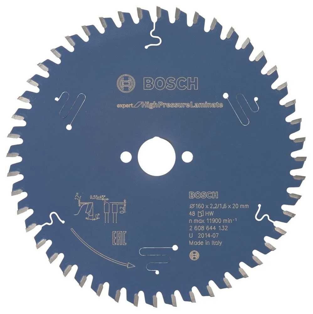 Bosch 2608644132 Expert Cirkelzaagblad - 160 X 20 X 48T - Laminaat / Trespa - Carbide 1 Bosch 2608644132 Expert Cirkelzaagblad - 160 X 20 X 48T - Laminaat / Trespa - Carbide