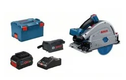 Bosch GKT 18V-52 GC 18V Li-Ion Accu Invalzaag Set (2x 8.0Ah Accu) In L-Boxx - 140 Mm - 0615990L55