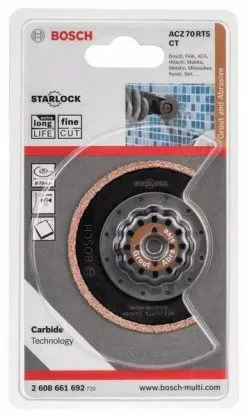 Bosch 2608661692 / ACZ 70 RT5 Carbide-RIFF Segmentzaagblad Met Smalle Zaagsnede- 70 Mm - Carbide