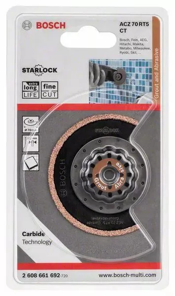 Bosch 2608661692 / ACZ 70 RT5 Carbide-RIFF Segmentzaagblad Met Smalle Zaagsnede- 70 Mm - Carbide 1 Bosch 2608661692 / ACZ 70 RT5 Carbide-RIFF Segmentzaagblad Met Smalle Zaagsnede- 70 Mm - Carbide