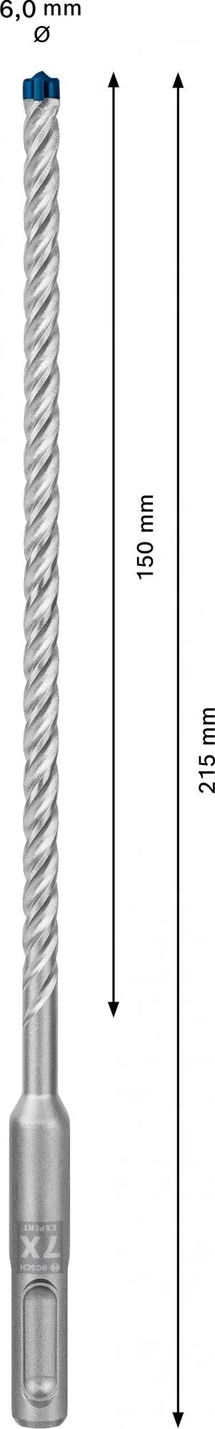 Bosch 2608900073 EXPERT Hamerboor SDS Plus-7X 6x150x215mm 3 Bosch 2608900073 EXPERT Hamerboor SDS Plus-7X 6x150x215mm - Image 3